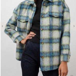 Rails Blue/yellow/white plaid jacket
